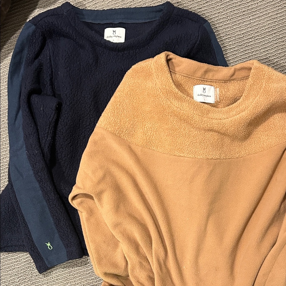 Bundle of Dudley Stephens 2x Cozy Fleece Tops